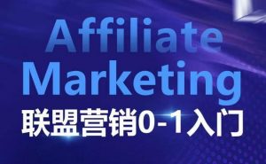 Affiliate Marketing联盟营销0-1入门,联盟营销基本逻辑 联盟平台逻辑及联盟客逻辑全面详解-康仁安网创
