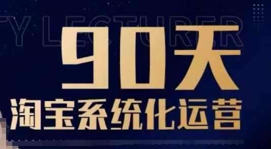 90天淘宝系统化运营,从入门到精通-康仁安网创