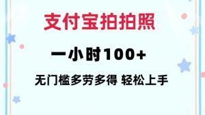 支付宝拍拍照一小时100+无任何门槛多劳多得一台手机轻松操做【揭秘】-康仁安网创