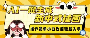 AI一键生成新中式插画, 操作简单,小白也能轻松入手-康仁安网创