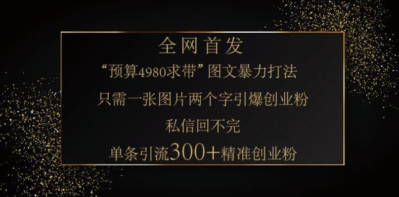 小红书神奇图片引流法,只需一张图,就能单条笔记凭借此方法,轻松引流 300 + 精准创业粉-康仁安网创