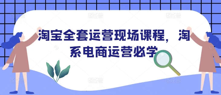 淘宝全套运营现场课程,淘系电商运营必学-康仁安网创