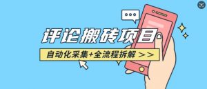 悟空采集评论搬砖_评论搬砖+自动采集【完整攻略】-康仁安网创