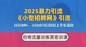 2025最新暴力引流方法，招聘平台一天引流300+，日变现多张，专业人士力荐-康仁安网创