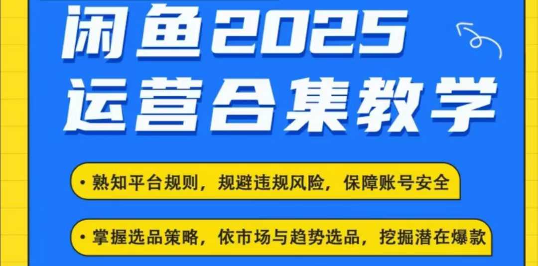 2025闲鱼电商运营全集,2025最新咸鱼玩法-康仁安网创
