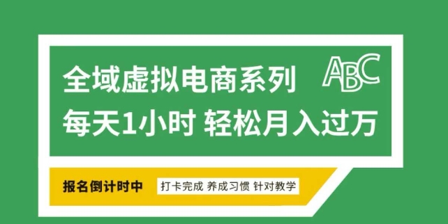 全域虚拟电商变现系列，通过平台出售虚拟电商产品从而获利-康仁安网创