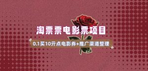 电影票无门槛券推广_0.1亓买10亓无门槛+渠道入口(v1.0版教程)-康仁安网创