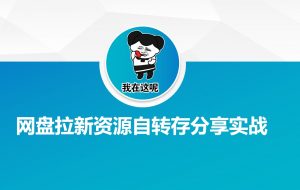 网盘拉新资源自动转存分享实战-康仁安网创