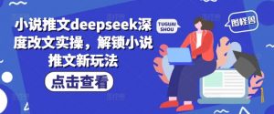 小说推文deepseek深度改文实操，解锁小说推文新玩法-康仁安网创