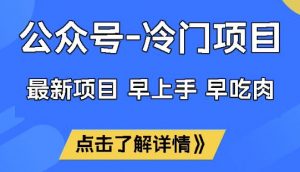 公众号冷门赛道,早上手早吃肉,单月轻松稳定变现1W【揭秘】-康仁安网创