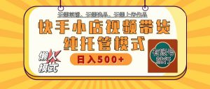 快手小店托管带货 2025新风口 批量自动剪辑爆款 月入5000+ 上不封顶-康仁安网创