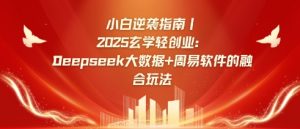 小白逆袭指南,2025玄学轻创业:Deepseek大数据+周易算法的融合玩法-康仁安网创