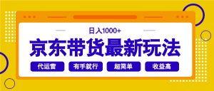 京东带货最新玩法，日入1000+，操作超简单，有手就行-康仁安网创