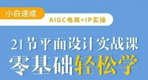 AIGC电商必备实操21节平面设计实战课，教你玩转AI-康仁安网创