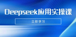 Deepseek应用实操课：AI制作数字妈妈、写真、短视频，辅导作业，PPT制作等-康仁安网创