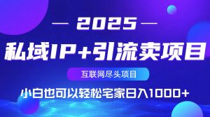 私域IP+引流卖项目，小白也可以做到轻松宅家日入1000+-康仁安网创