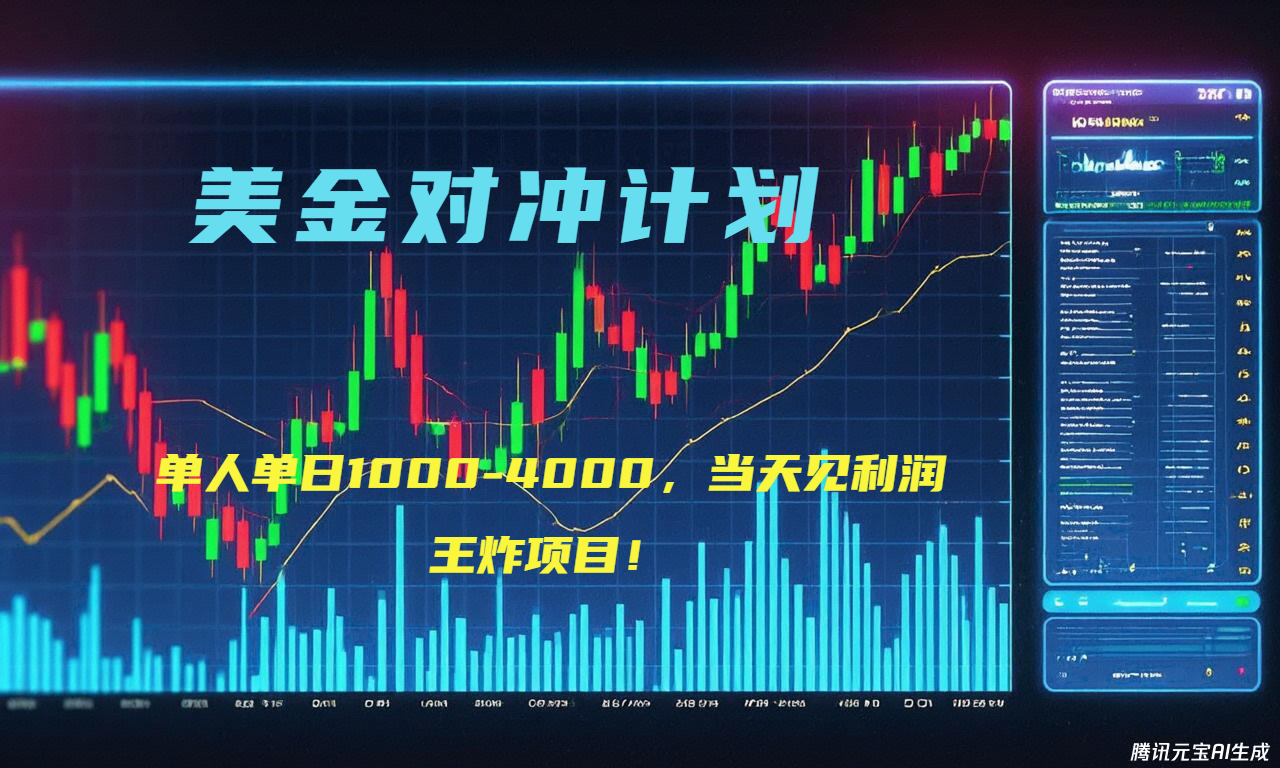 2025年最暴力项目“美金先登计划”最新最强对冲战法,每日实际收益1K-4K-康仁安网创
