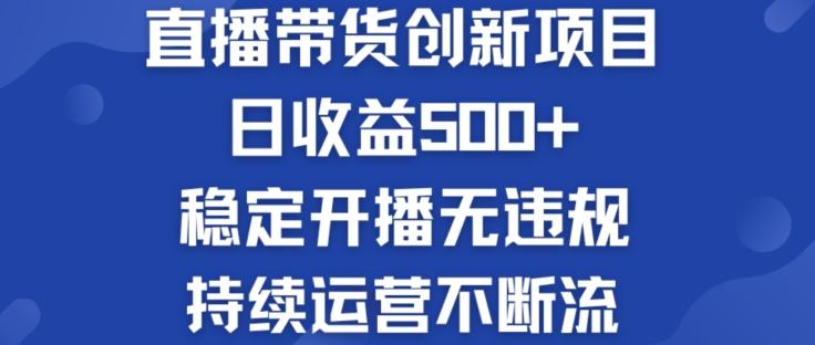 淘宝无人直播带货创新项目:日收益500+ 稳定开播无违规 持续运营不断流【揭秘】-康仁安网创