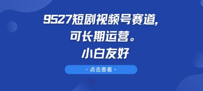 9527短剧视频号赛道,可长期运营,小白友好【揭秘】-康仁安网创