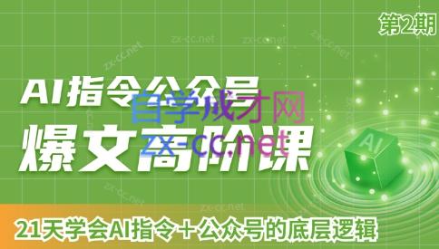 AI破局俱乐部·AI指令公众号高阶课(第2期)-康仁安网创