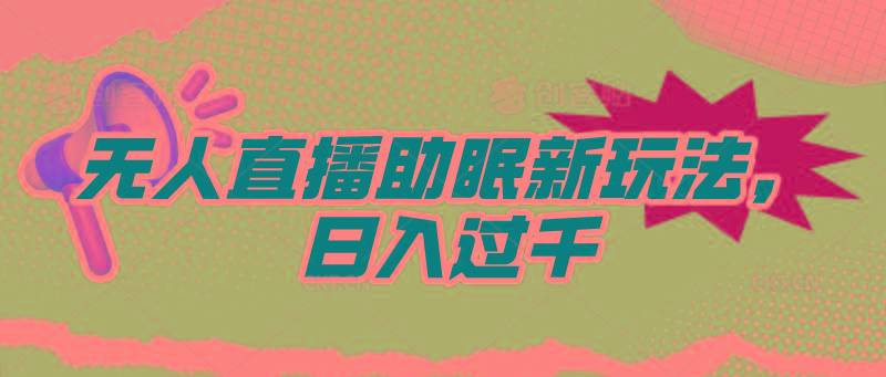 (9932期)无人直播助眠新玩法，24小时挂机，日入1000+-康仁安网创