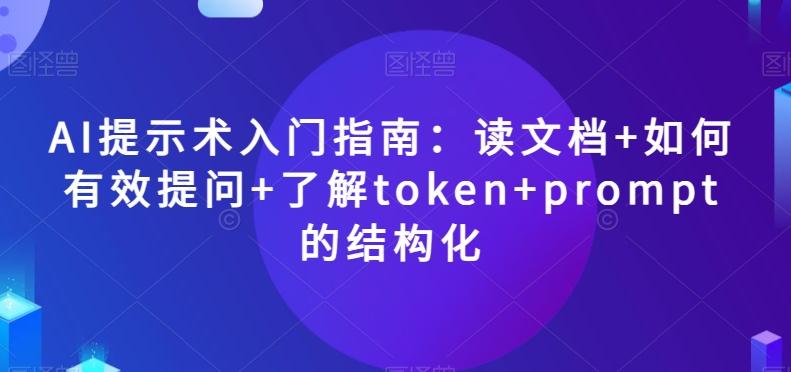 AI提示术入门指南:读文档+如何有效提问+了解token+prompt的结构化【揭秘】-康仁安网创