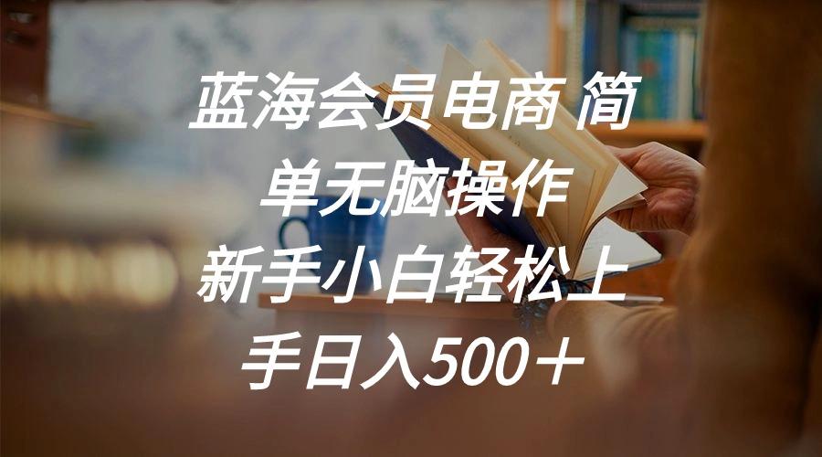 蓝海会员电商 简单无脑操作 新手小白轻松上手日入500+-康仁安网创