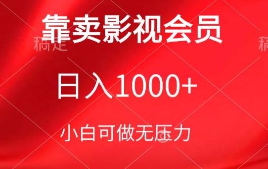 靠卖影视会员,日入1000+,落地保姆级教程,新手可学【揭秘】-康仁安网创