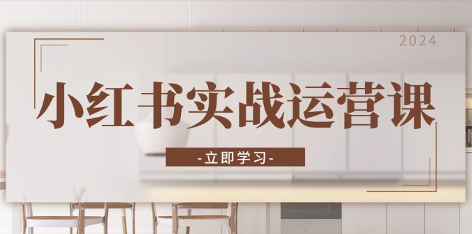 小红书实战运营课：从开通店铺到直播话术，打造爆款笔记与高效直播-康仁安网创