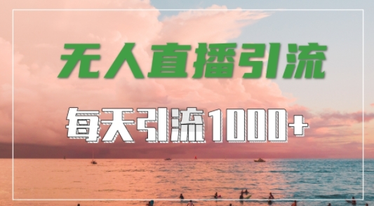 抖音快手视频号全平台通用，无人直播引流法，超暴力引流1000+高质量精准创业粉【揭秘】-康仁安网创