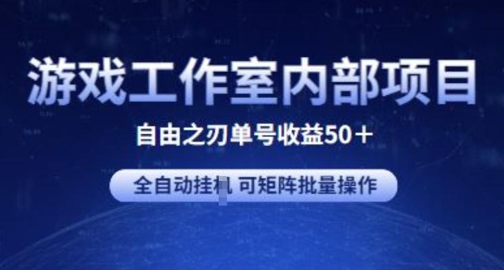 游戏工作室内部项目 自由之刃2 单号收益50+ 全自动挂JI 可矩阵批量操作【揭秘】-康仁安网创
