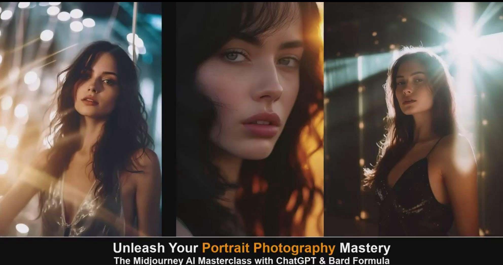 图片[6]-(9312期)Midjourney v5 ChatGPT 和 Bard AI人工智能人像摄影大师班-15节-中英字幕-康仁安网创