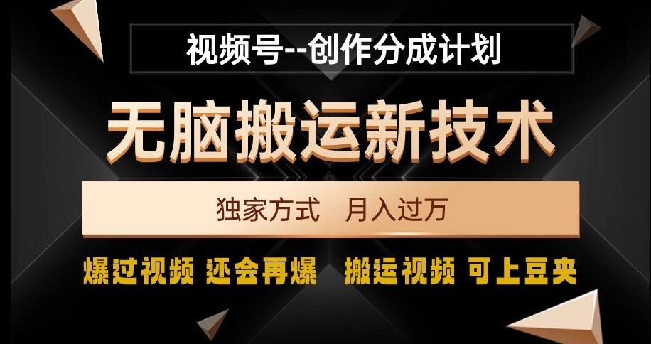 视频号无脑搬运新技术,破原创壕流量,独家方式,爆过视频,还会再爆【揭秘】-康仁安网创