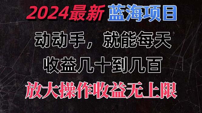有手就行的2024全新蓝海项目,每天1小时收益几十到几百,可放大操作收...-康仁安网创