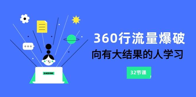 360行流量爆破，向有大结果的人学习(更新58节课)-康仁安网创