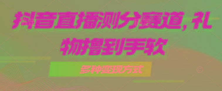 抖音直播测分赛道，多种变现方式，轻松日入1000+-康仁安网创