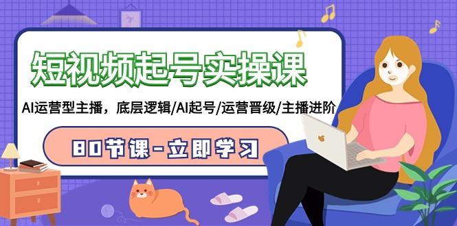 (9470期)短视频起号实操课,AI运营型主播,底层逻辑/AI起号/运营晋级/主播进阶/80节-康仁安网创