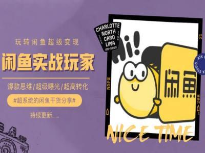 手把手教你0到1系统玩转闲鱼变现,爆款思维/超级曝光/超高转化-康仁安网创