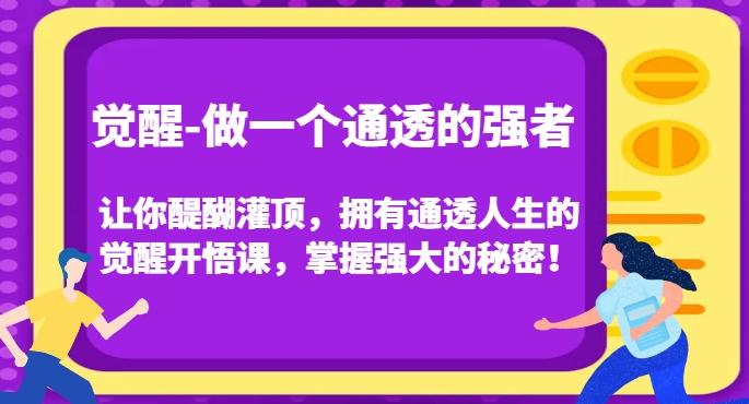 觉醒-做一个通透的强者,让你醍醐灌顶,拥有通透人生的觉醒开悟课,掌握强大的秘密!-康仁安网创
