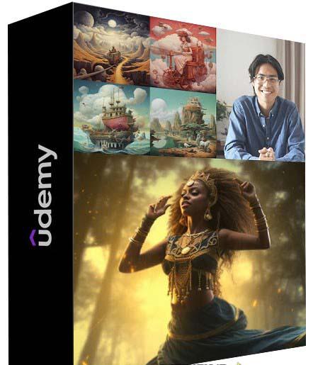 MidjourneyAI绘画艺术生成的大师级写作提示指南教程-8节视频课-中英字幕-康仁安网创