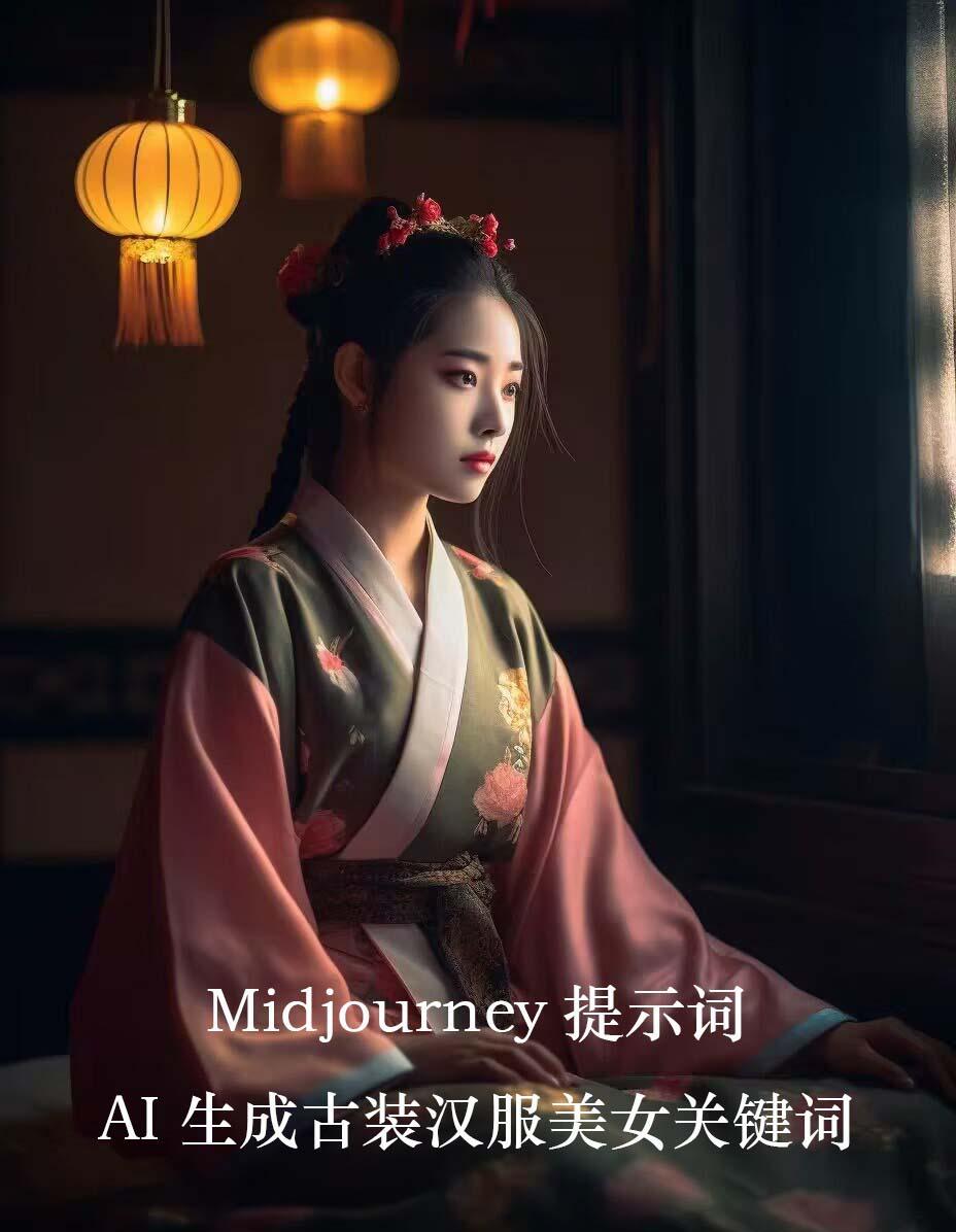Midjourney关键词-AI生成中国风古装汉服美女人像提示关键词-康仁安网创