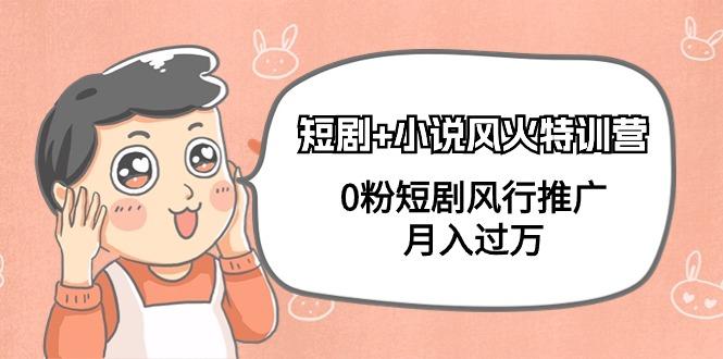 (9374期)短剧+小说风火特训营，0粉短剧风行推广，月入过万(102节课)-康仁安网创