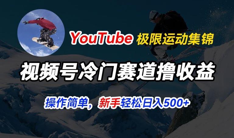 视频号冷门赛道撸收益,YouTube搬运极限运动集锦,暴力起号,操作简单流量高,轻松日入5张【揭秘】-康仁安网创