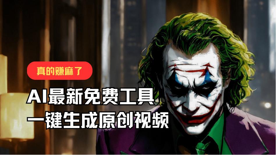 最新免费AI工具,一键生成原创视频,佛系搬运,轻松月入10000+!-康仁安网创