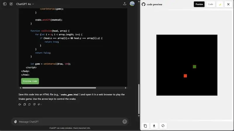 ChatGPT Code Preview｜AI编程预览工具-康仁安网创