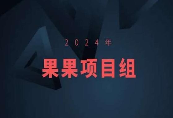 2024年果果项目组项目合集-果果最新项目-康仁安网创