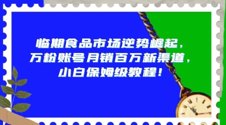 临期食品市场逆势崛起，万粉账号月销百万新渠道，小白保姆级教程【揭秘】-康仁安网创
