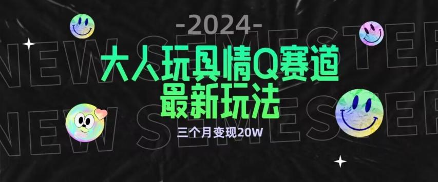 全新大人玩具情Q赛道合规新玩法,公转私域不封号流量多渠道变现,三个月变现20W【揭秘】-康仁安网创