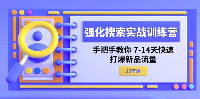 强化 搜索实战训练营，手把手教你 7-14天快速-打爆新品流量(13节课-康仁安网创