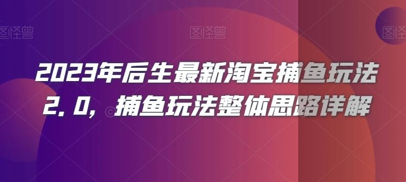 2023年后生最新淘宝捕鱼玩法2.0，捕鱼玩法整体思路详解-康仁安网创